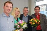 Von links nach rechts. Stephan Kaiber, Beate Kösling, Angel Strümlinger, Wolfgang Hebisch