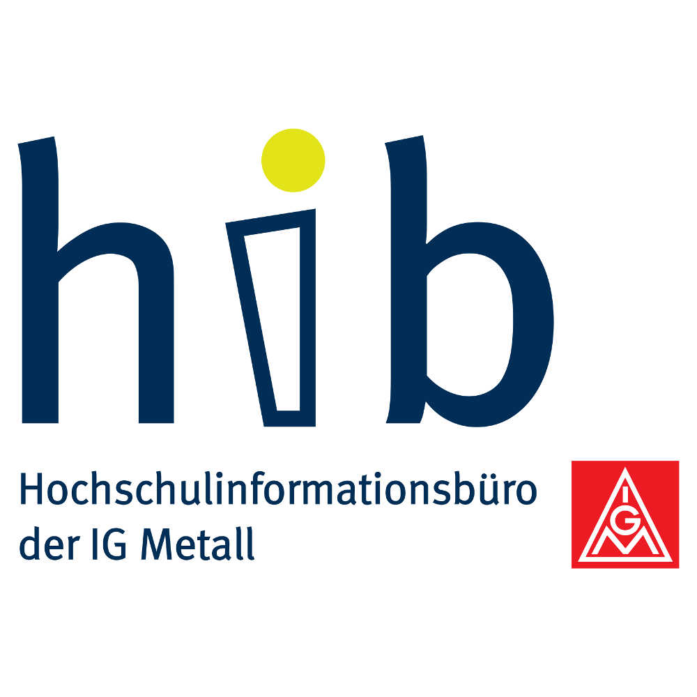 Logo: Hochschulinformationsbüro der IG Metall